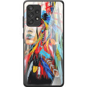 Защитный чехол BoxFace Glossy Panel Samsung A525 Galaxy A52 Feather Girl