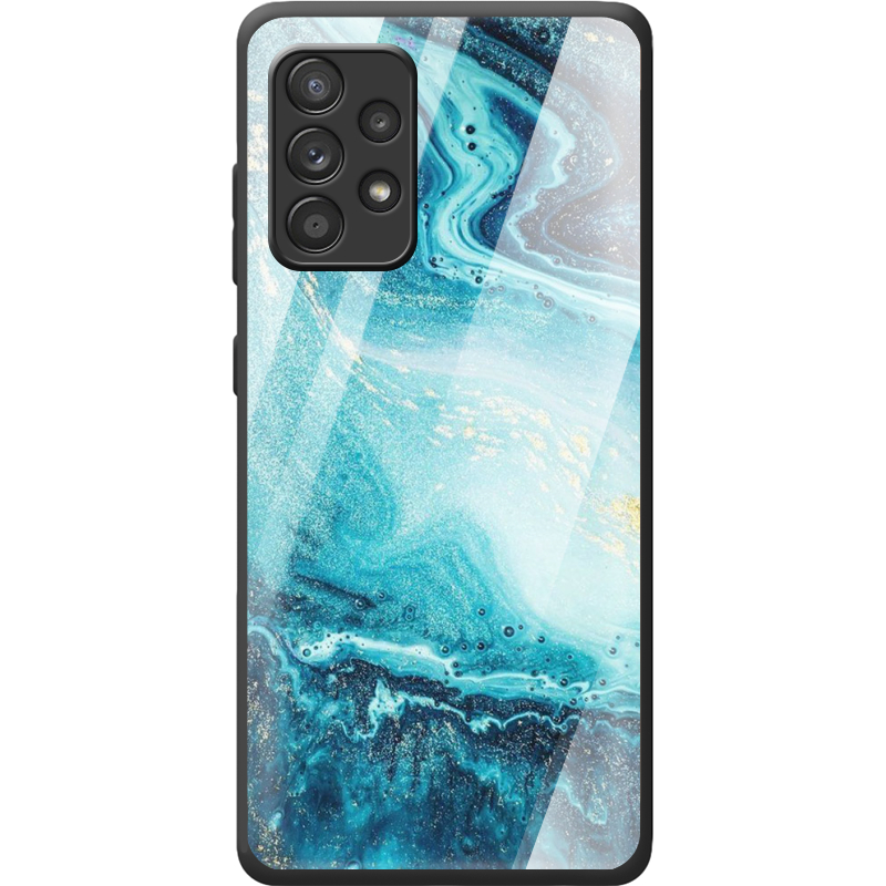 Защитный чехол BoxFace Glossy Panel Samsung A525 Galaxy A52 Blue Marble