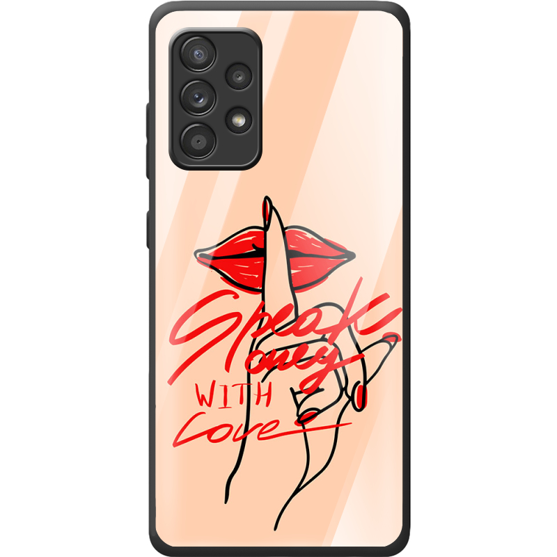 Защитный чехол BoxFace Glossy Panel Samsung A525 Galaxy A52 Speak Only Whith Love