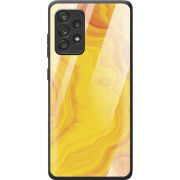 Защитный чехол BoxFace Glossy Panel Samsung A525 Galaxy A52 Yellow Marble