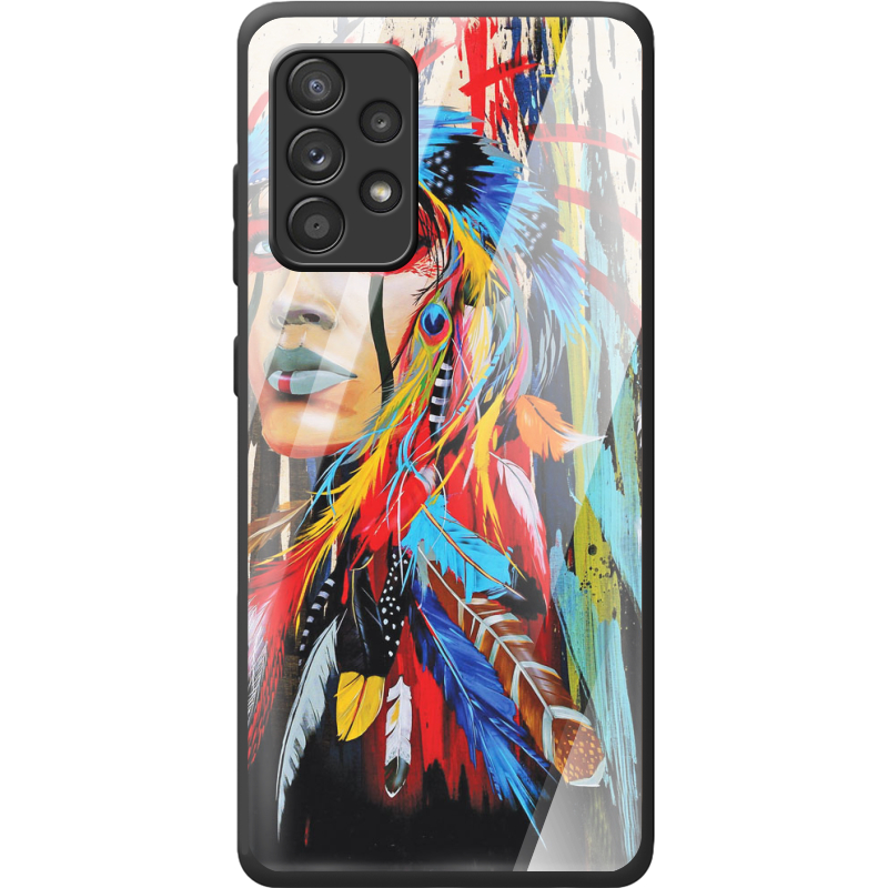 Защитный чехол BoxFace Glossy Panel Samsung A725 Galaxy A72 Feather Girl