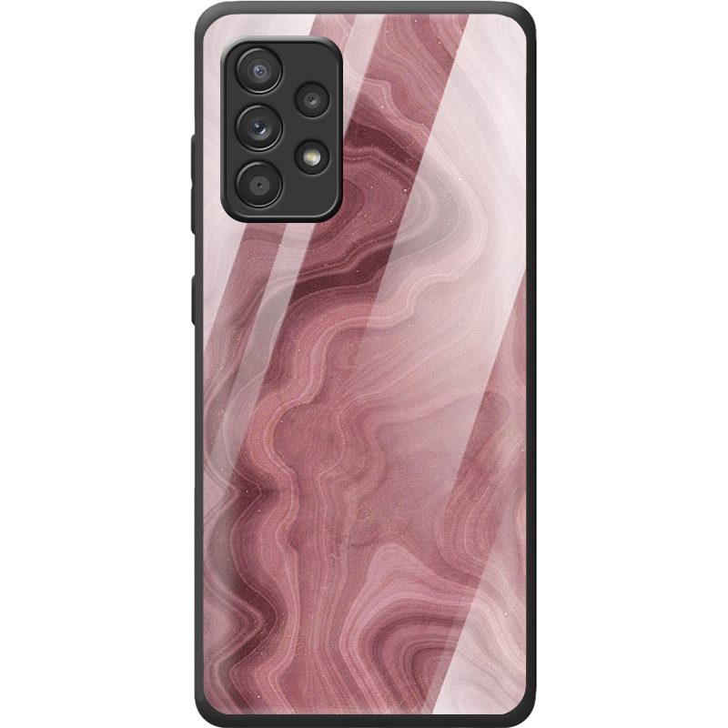 Защитный чехол BoxFace Glossy Panel Samsung A725 Galaxy A72 DarkRed Marble