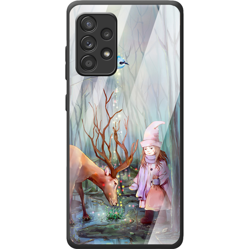 Защитный чехол BoxFace Glossy Panel Samsung A725 Galaxy A72 Girl And Deer