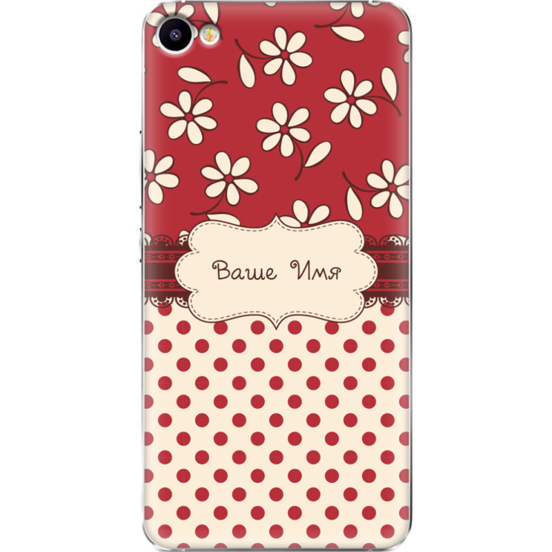 Чехол Uprint Meizu U10 Именной Polka Dots
