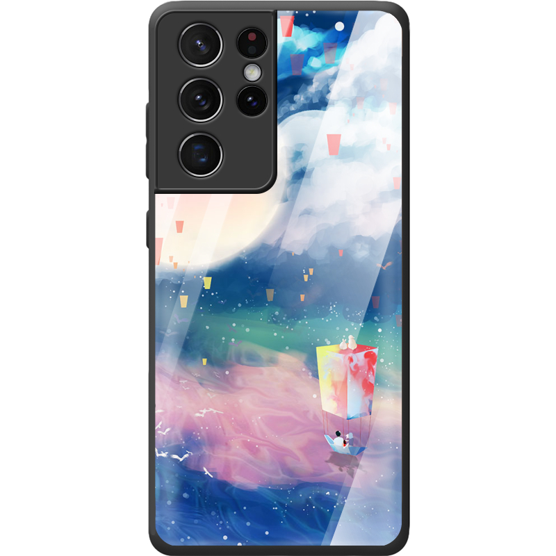 Защитный чехол BoxFace Glossy Panel Samsung G998 Galaxy S21 Ultra Dreamy Clouds