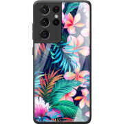 Защитный чехол BoxFace Glossy Panel Samsung G998 Galaxy S21 Ultra Exotic Flowers