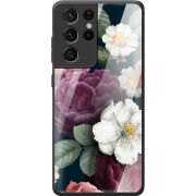 Защитный чехол BoxFace Glossy Panel Samsung G998 Galaxy S21 Ultra Peonies