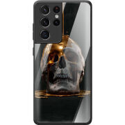 Защитный чехол BoxFace Glossy Panel Samsung G998 Galaxy S21 Ultra Gold Skull