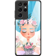 Защитный чехол BoxFace Glossy Panel Samsung G998 Galaxy S21 Ultra Tea Girl