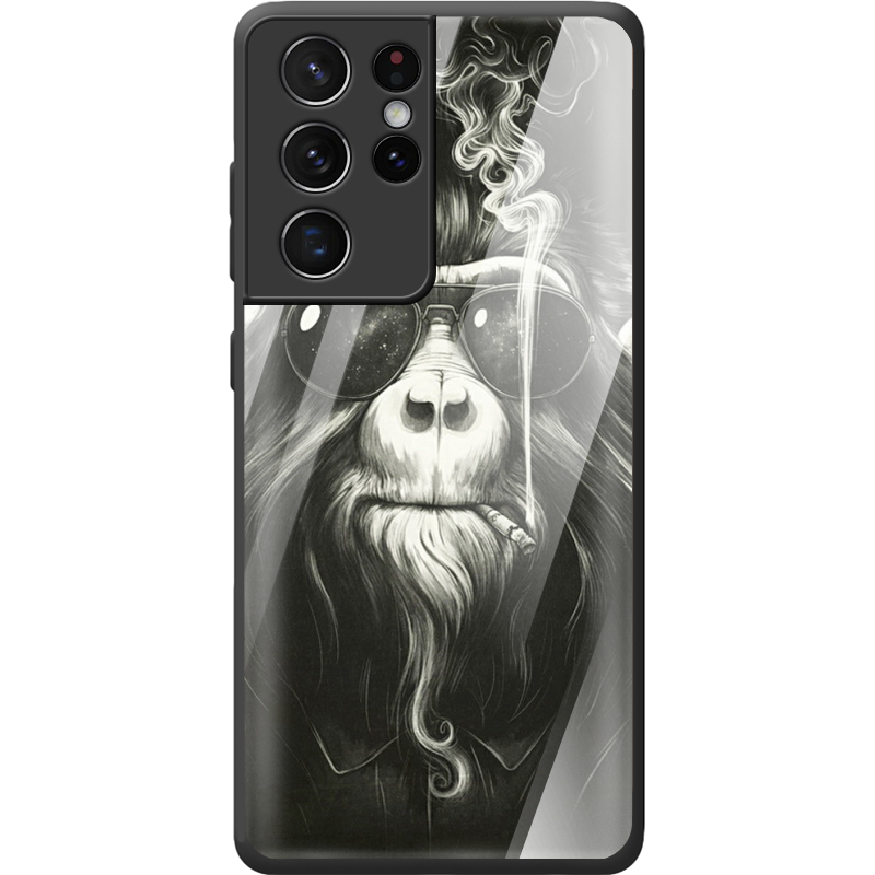 Защитный чехол BoxFace Glossy Panel Samsung G998 Galaxy S21 Ultra Smokey Monkey