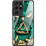 Защитный чехол BoxFace Glossy Panel Samsung G998 Galaxy S21 Ultra Masonic Owl