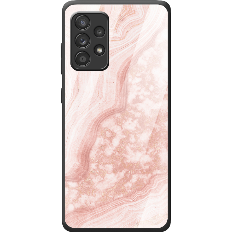 Защитный чехол BoxFace Glossy Panel Samsung A325 Galaxy A32 Pink Marble