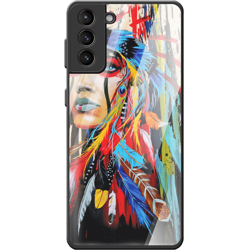 Защитный чехол BoxFace Glossy Panel Samsung G991 Galaxy S21 Feather Girl