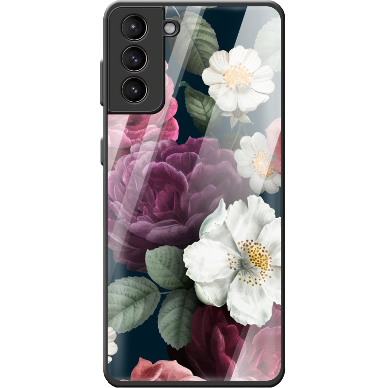 Защитный чехол BoxFace Glossy Panel Samsung G991 Galaxy S21 Peonies