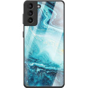 Защитный чехол BoxFace Glossy Panel Samsung G991 Galaxy S21 Blue Marble