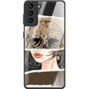 Защитный чехол BoxFace Glossy Panel Samsung G991 Galaxy S21 Skull-Girl