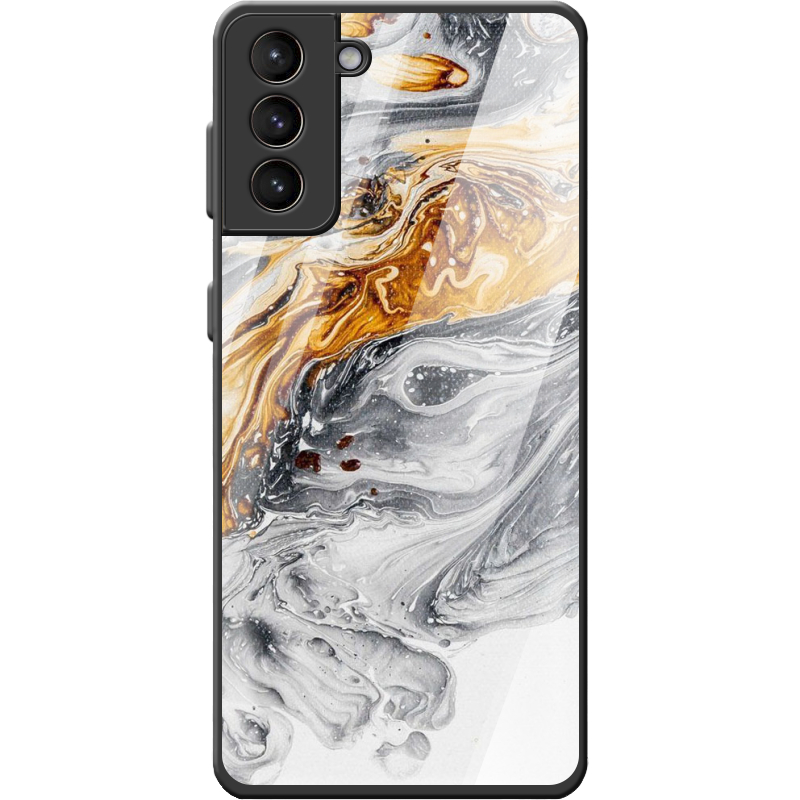 Защитный чехол BoxFace Glossy Panel Samsung G996 Galaxy S21 Plus Gold With Silver