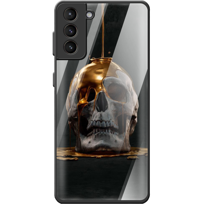 Защитный чехол BoxFace Glossy Panel Samsung G996 Galaxy S21 Plus Gold Skull