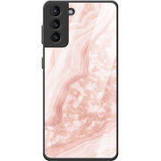 Защитный чехол BoxFace Glossy Panel Samsung G996 Galaxy S21 Plus Pink Marble