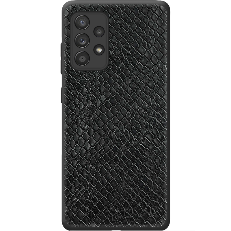 Кожаный чехол Boxface Samsung A525 Galaxy A52 Snake Black