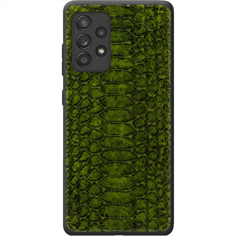 Кожаный чехол Boxface Samsung A525 Galaxy A52 Reptile Forest Green