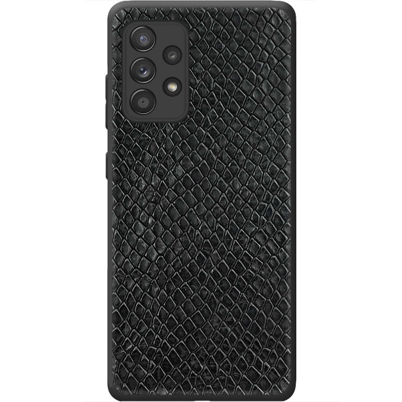 Кожаный чехол Boxface Samsung A725 Galaxy A72 Snake Black