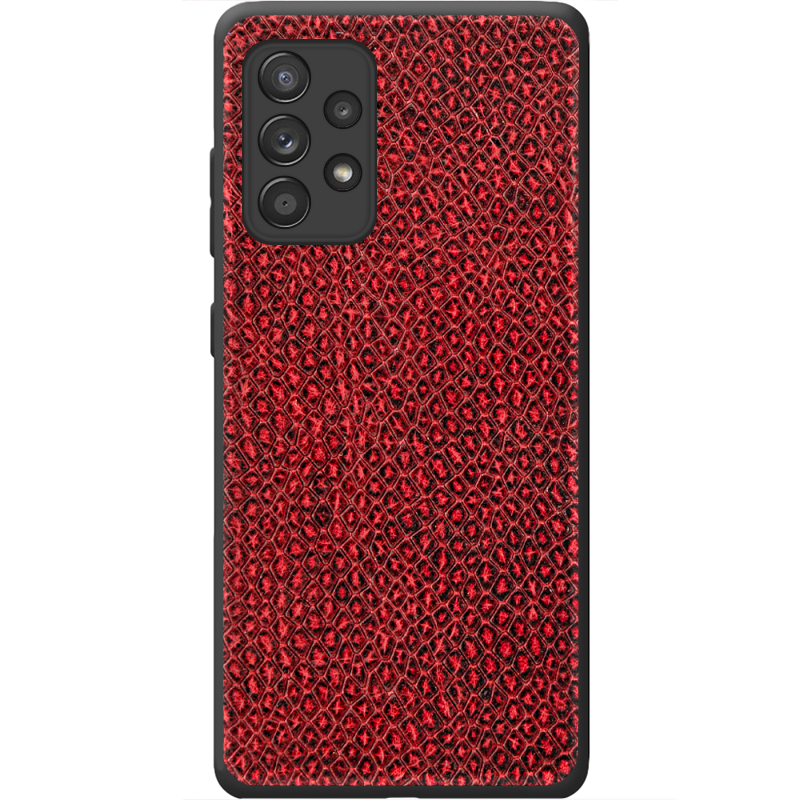 Кожаный чехол Boxface Samsung A725 Galaxy A72 Snake Red