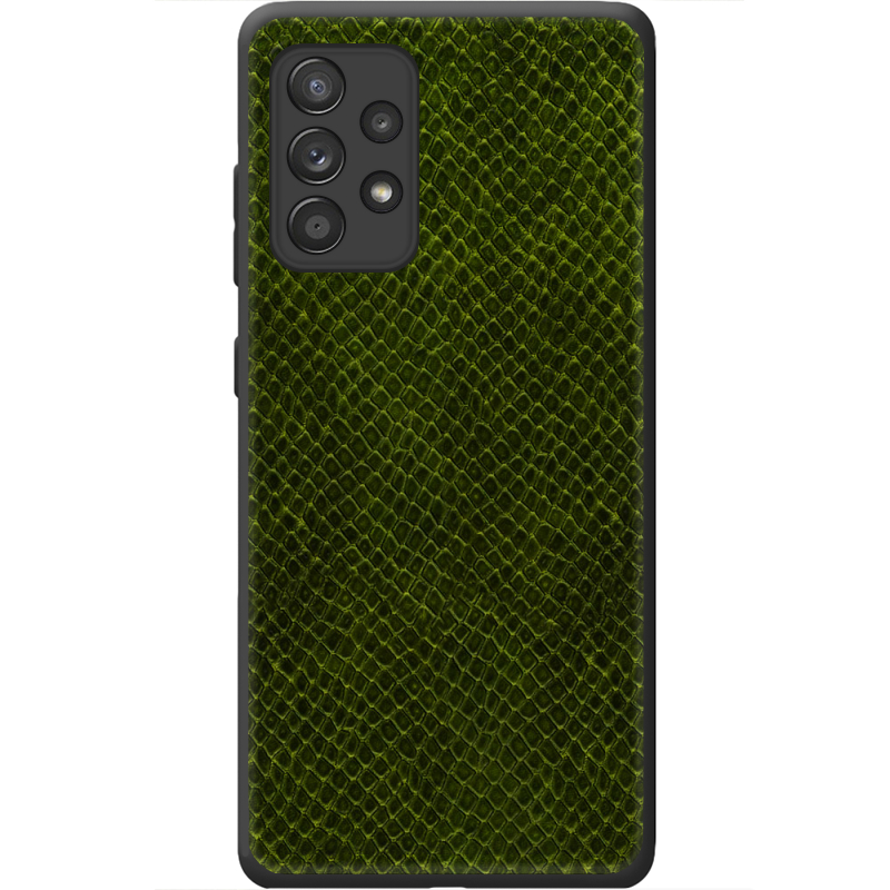 Кожаный чехол Boxface Samsung A325 Galaxy A32 Snake Forest Green