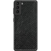 Кожаный чехол Boxface Samsung G991 Galaxy S21 Snake Black