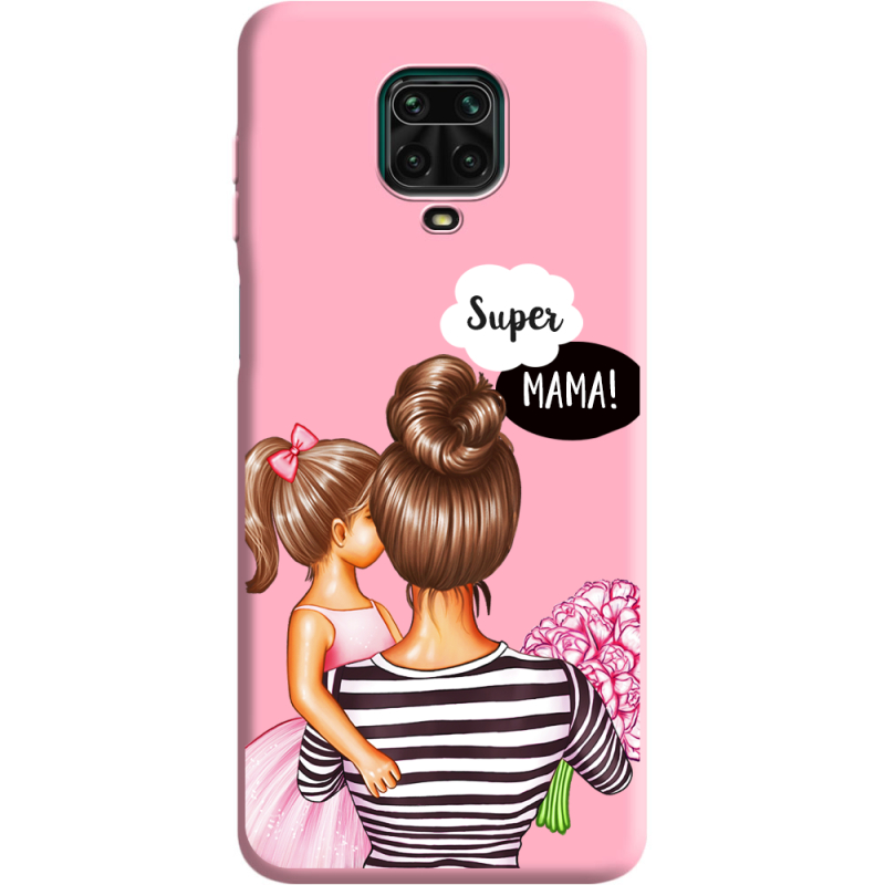 Розовый чехол BoxFace Xiaomi Redmi Note 9S Super Mama and Daughter