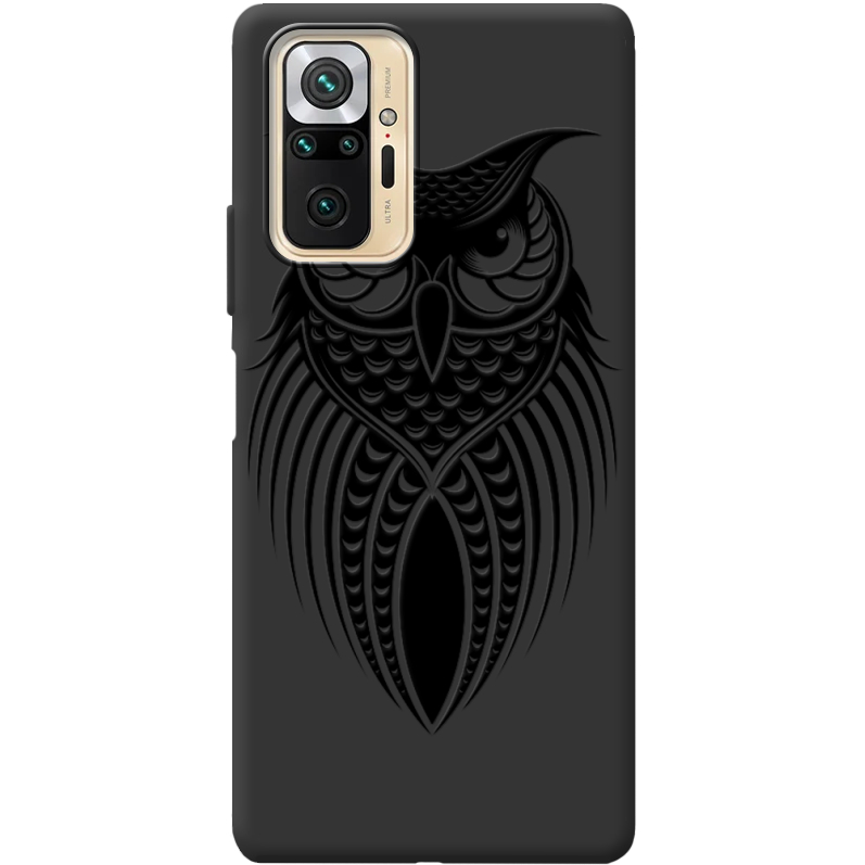 Черный чехол BoxFace Xiaomi Redmi Note 10 Pro Owl