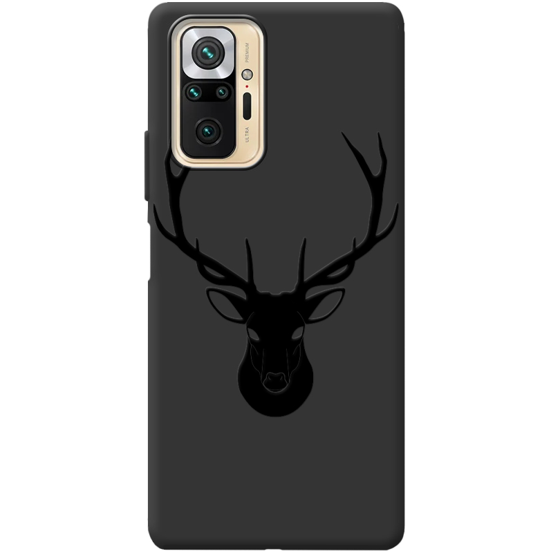 Черный чехол BoxFace Xiaomi Redmi Note 10 Pro Deer