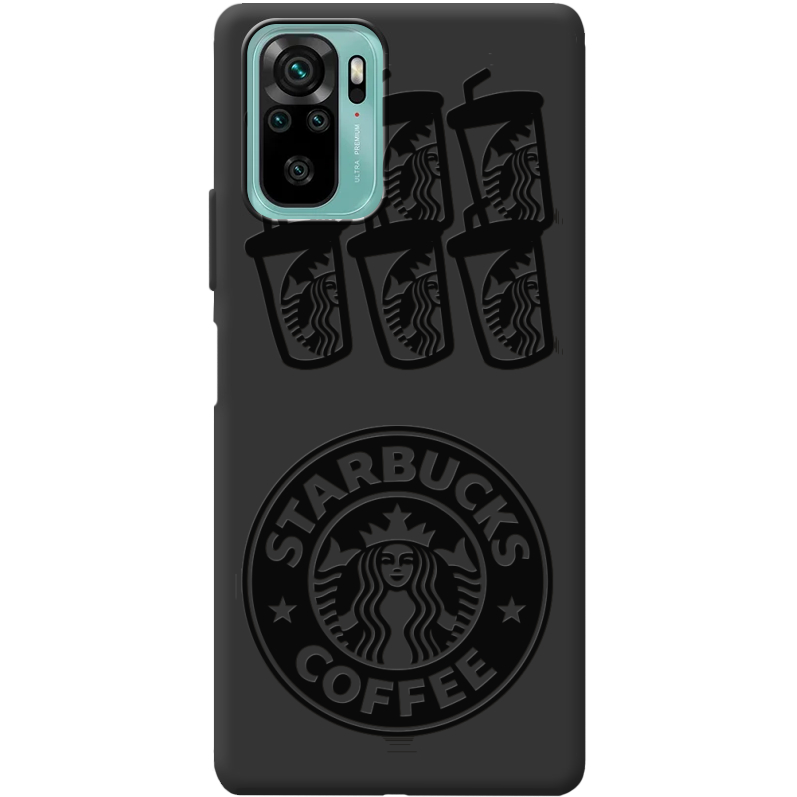 Черный чехол BoxFace Xiaomi Redmi Note 10/ Note 10S Black Coffee