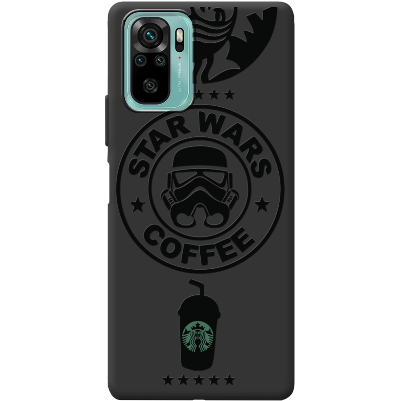 Черный чехол BoxFace Xiaomi Redmi Note 10/ Note 10S Dark Coffee