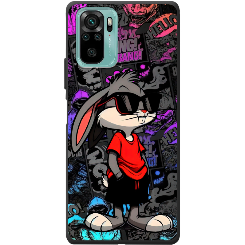 Черный чехол BoxFace Xiaomi Redmi Note 10/ Note 10S Малий вухань
