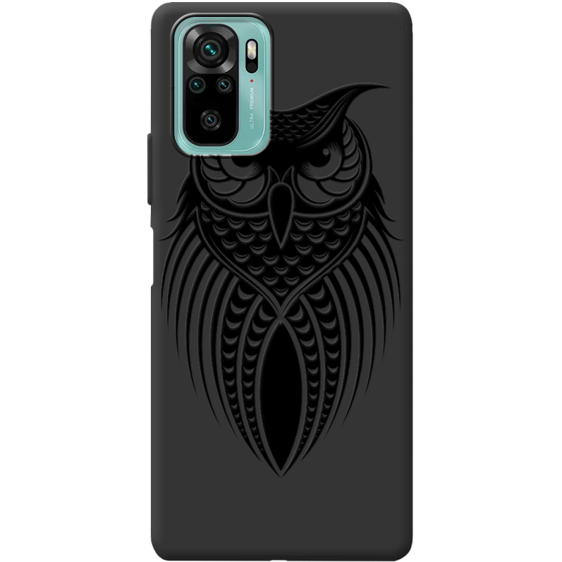 Черный чехол BoxFace Xiaomi Redmi Note 10/ Note 10S Owl