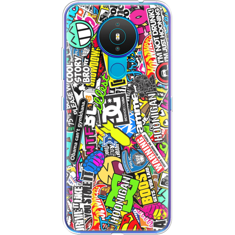 Чехол BoxFace Nokia 1.4 Multicolored Inscriptions