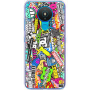 Чехол BoxFace Nokia 1.4 Multicolored Inscriptions