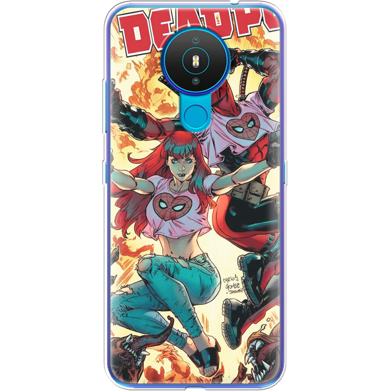 Чехол BoxFace Nokia 1.4 Deadpool and Mary Jane