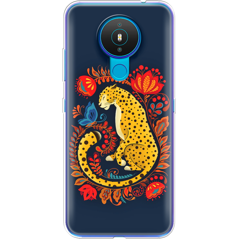 Чехол BoxFace Nokia 1.4 Petrykivka Leopard