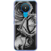 Чехол BoxFace Nokia 1.4 Black and White Roses