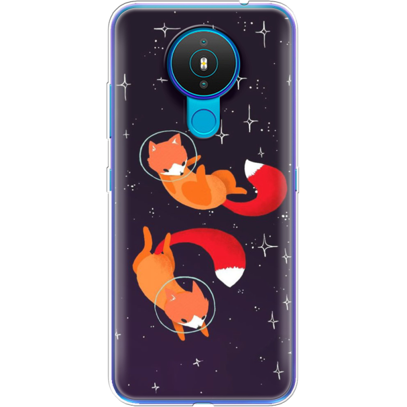 Чехол BoxFace Nokia 1.4 Fox-Astronauts