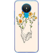 Чехол BoxFace Nokia 1.4 Flower Hands