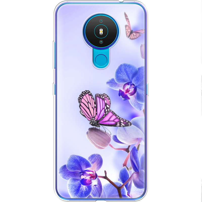 Чехол BoxFace Nokia 1.4 Orchids and Butterflies