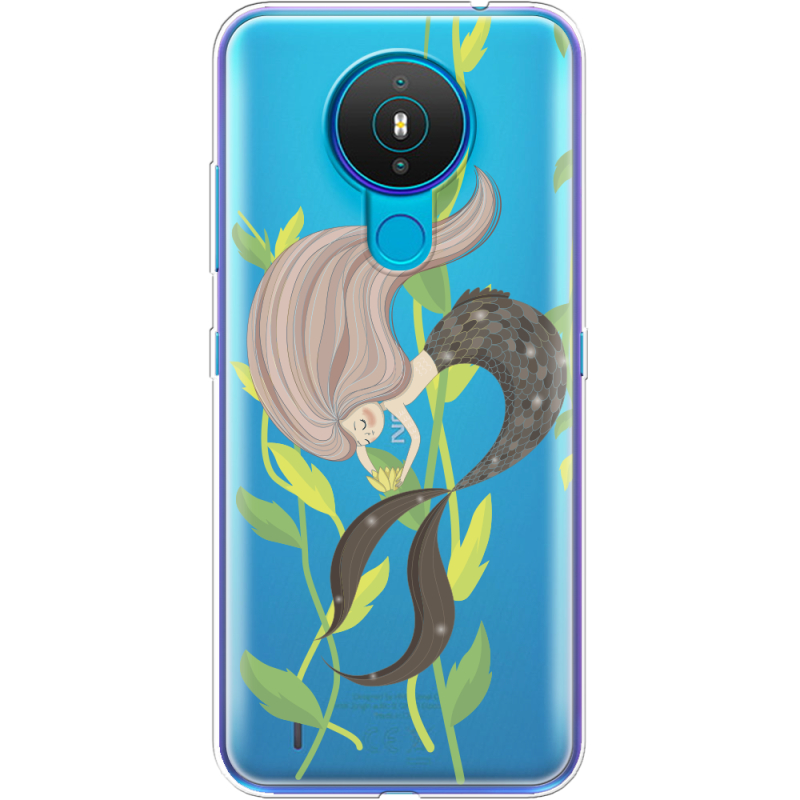 Прозрачный чехол BoxFace Nokia 1.4 Cute Mermaid