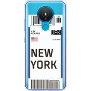 Прозрачный чехол BoxFace Nokia 1.4 Ticket New York