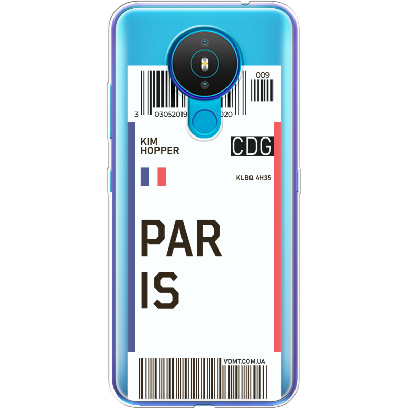 Прозрачный чехол BoxFace Nokia 1.4 Ticket Paris
