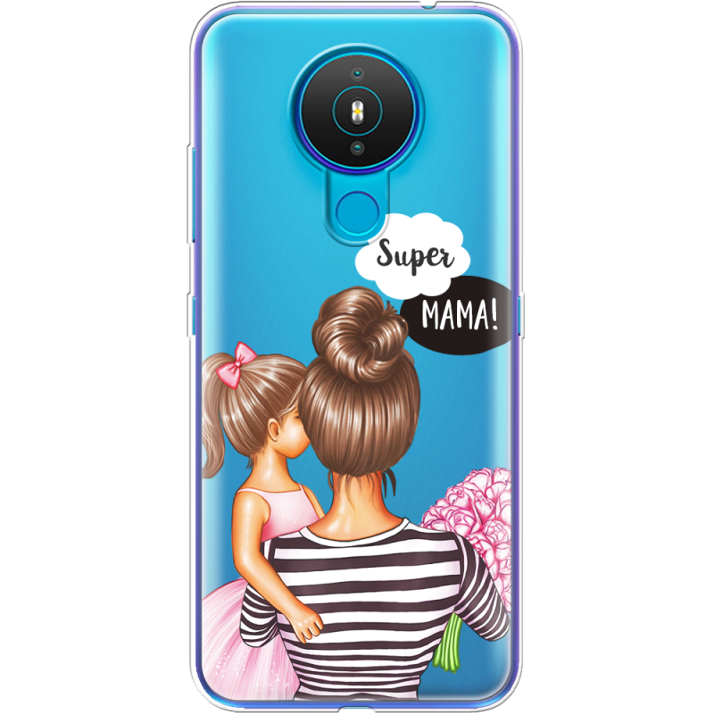 Прозрачный чехол BoxFace Nokia 1.4 Super Mama and Daughter