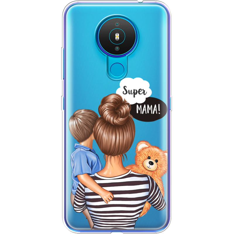 Прозрачный чехол BoxFace Nokia 1.4 Super Mama and Son