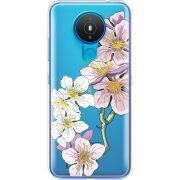 Прозрачный чехол BoxFace Nokia 1.4 Cherry Blossom